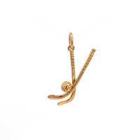 14Kt Yellow Gold LaCrosse Pendant