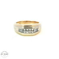 14kt 1ct Diamond Signet Ring