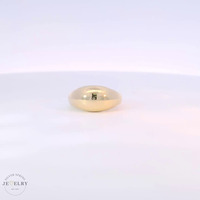 14k Yellow Gold Dome Band Ring