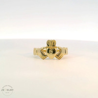 14k Yellow Gold Claddagh Ring