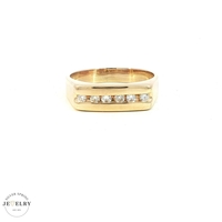 14k Yellow Gold 0.30ct Natural Diamond Band 