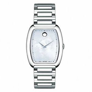 Movado Concerto White Mother of Pearl Stainless Steel Ladies Watch 0606547