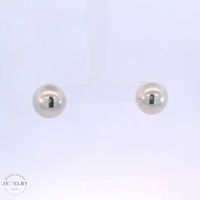 14k Stud Dome Earrings