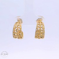 14k Filigree Earrings 