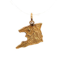 14Kt Yellow Gold Trinidad Country Pendant