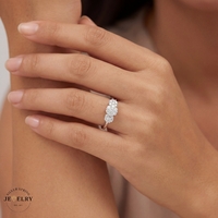 14KT Engagement Diamond White Gold Ring