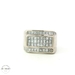Men's Diamond Ring, 2.53 Carats Of Invisible Set Princess Cut Diamonds