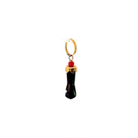 14K Yellow Gold Azabache Hand Charm/Pendant