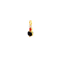 14K Yellow Gold Azabache Charm