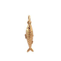 10Kt Yellow Gold Fish Pendant