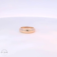 14k Rose Gold Dome Ring