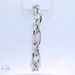 14k White Gold Double Link Bracelet