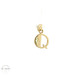14K Yellow Gold "Q" Initial Pendant