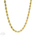14k 4.5mm Solid Rope Chain 