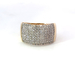 14k Yellow Gold 1.40ctw Pave Diamond Ring 