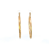 14K Yellow Gold Hoops 