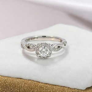 14k White Gold 0.60ct Lab-Grown Diamond Engagement Ring 