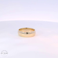 14k Yellow Gold Classic Wedding Band