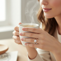 Platinum 0.89ct 6-Prong Round Solitaire Engagement Ring