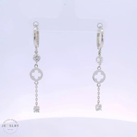 14k Huggies Dangle Earrings