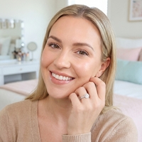 Tacori Platinum Halo engagement ring, 1.12ct H VS1 GIA 