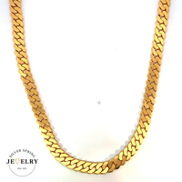 22k Yellow Gold Cuban Link Chain