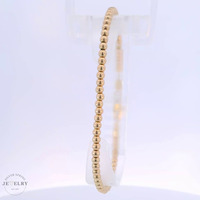 14k Beaded Link Bracelet