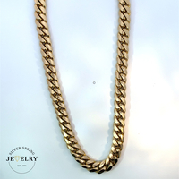 14k Yellow Gold Cuban Link Chain