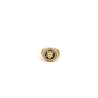 14K Yellow Gold Lion Signet Ring