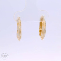 14k Fashion Huggies Earrings