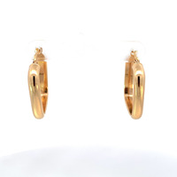 14kt Yellow Gold Square Hoop Earrings