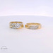 14k Yellow Gold Round Cubic Zirconia Trio Set