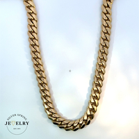 14k Yellow Gold Miami Cuban Link Chain