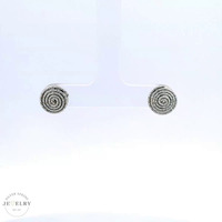 14k Swirl Stud Earrings