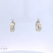  14k White Gold Clip Back Hoop Earrings