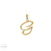 14K Yellow Gold "G" Initial Pendant 