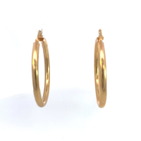 14K Yellow Gold Hoop Earrings