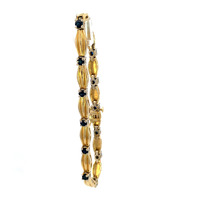 14K Yellow Gold 7" Sapphire Bracelet