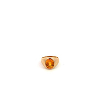 10K Yellow Gold Citrine Signet Ring