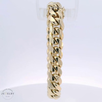 14k Yellow Gold Cuban Link Bracelet