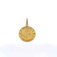 14K Yellow Gold "1998 World Champions NY" Pendant 