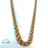 14k Yellow Gold Double Link Chain