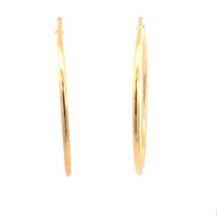 14K Yellow Gold Hoop Earrings