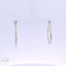 14k Diamond Cut Twisted Hoop Earrings