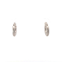 14kt White Gold Classic Huggie Earrings