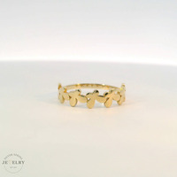 14k Yellow Gold Butterfly Ring