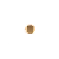 14K Yellow Gold Octagon Signet Ring