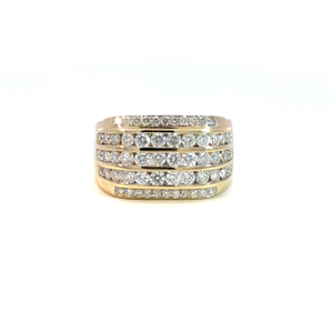 14k Diamond Signet Ring 2.02ct