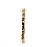 14K Two-Tone Gold 8" XOXO Bracelet