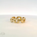 14k Yellow Gold Geometric Band Ring